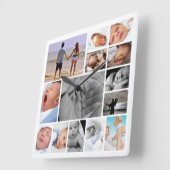 Vorlage für FotoCollage Quadratische Wanduhr (Winkel)