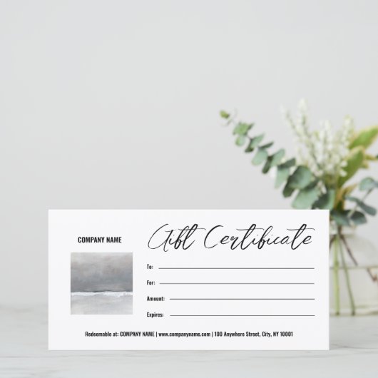 Vorlage für Fotogeschenkgutachten hinzufügen Anpas (Stehend Vorderseite)