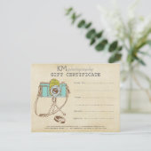 Vorlage für Fotografen-Geschenkgutachten (Stehend Vorderseite)