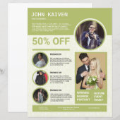 Vorlage für Fotografieren von Flyern (Vorne/Hinten)