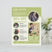 Vorlage für Fotografieren von Flyern (Stehend Vorderseite)