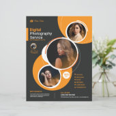 Vorlage für Fotografieren von Flyern (Stehend Vorderseite)