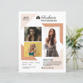 Vorlage für Fotografieren von Flyern (Stehend Vorderseite)