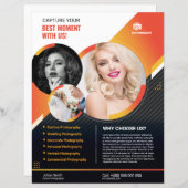 Vorlage für Fotografieren von Flyern (Vorne/Hinten)