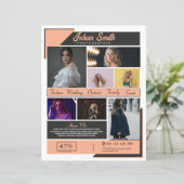 Vorlage für Fotografieren von Flyern (Stehend Vorderseite)