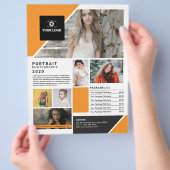 Vorlage für Fotografieren von Flyern Flyer (Hand)