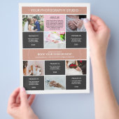 Vorlage für Fotografieren von Flyern Flyer (Hand)