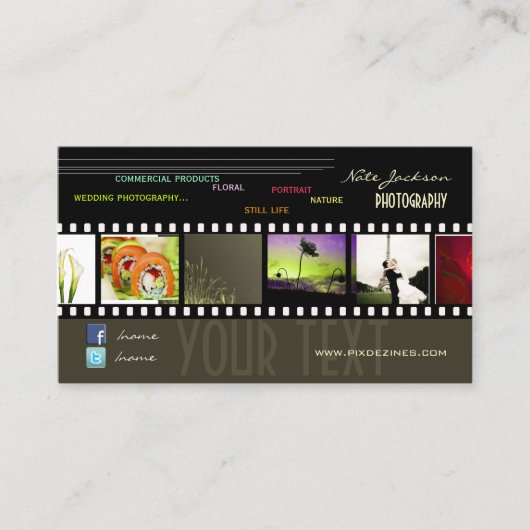 Vorlage für Fotos der WertpapierVisitenkarten/DIY- Visitenkarte (Vorderseite)