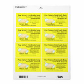 Vorlage für frische, hausgemachte natürliche Seife (Vorne)