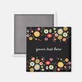 Vorlage für Funky Dots Magnet (Vorderseite/Rückseite)