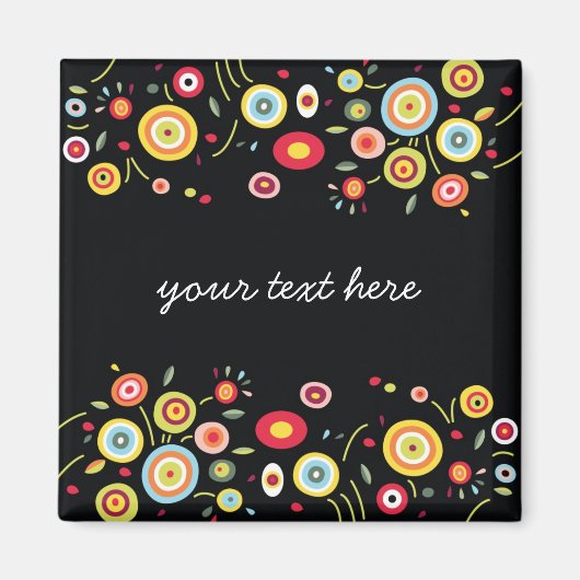 Vorlage für Funky Dots Magnet (Vorne)