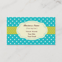 Vorlage für Funky Polka dots Visitenkarten Visitenkarte
