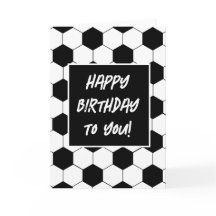 Vorlage für Fußball-Muster - Grußkarte