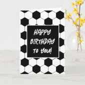 Vorlage für Fußball-Muster - Grußkarte (Gelbe Blume)