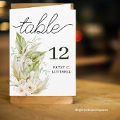 Vorlage für geflochtene delikate Pampas-Tischnumme