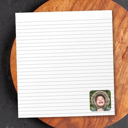 Vorlage für geflochtene Notepad-Fotovorlage Notizblock