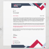 Vorlage für Geschäftsbriefe (Vorne/Hinten)