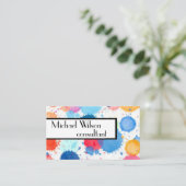 Vorlage für Geschäftskarten für das benutzerdefini Visitenkarte (Stehend Vorderseite)