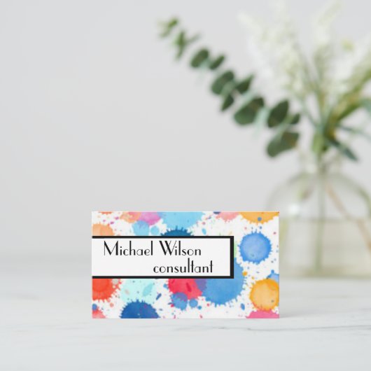 Vorlage für Geschäftskarten für das benutzerdefini Visitenkarte (Stehend Vorderseite)