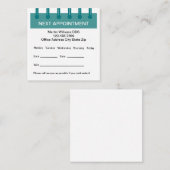 Vorlage für Geschäftskarten für die medizinische E Terminkarte (Vorne/Hinten)