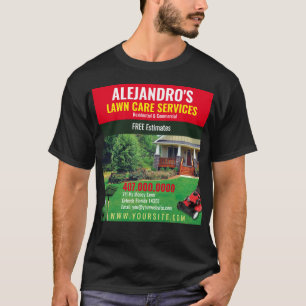 Vorlage für Geschäftskarten für Landschafts- und R T-Shirt