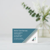 Vorlage für Geschäftskarten für Senioren Visitenkarte (Stehend Vorderseite)
