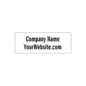Vorlage für Geschäftstexte: Firmenname und Website Permastempel (Design)