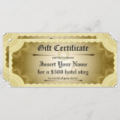 Vorlage für Geschenkgutachten (Vorne/Hinten)