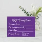 Vorlage für Geschenkgutachten Allgemeiner Neuer We (Stehend Vorderseite)