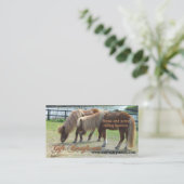 Vorlage für Geschenkgutachten für Reitstunden Rabattkarte (Stehend Vorderseite)