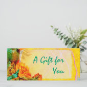 Vorlage für Geschenkgutachten für tropische Grenze (Stehend Vorderseite)