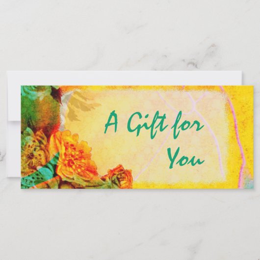 Vorlage für Geschenkgutachten für tropische Grenze (Vorderseite)