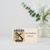 Vorlage für Geschenkgutscheine für Barber Shop Rabattkarte (Stehend Vorderseite)