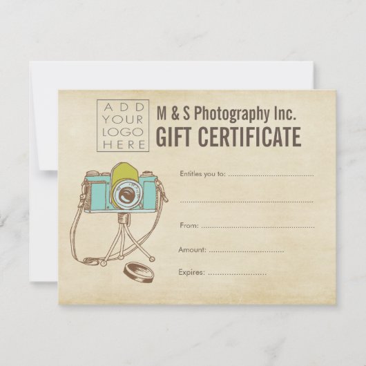 Vorlage für Geschenkgutscheine für den Friseursalo (Vorderseite)