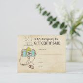 Vorlage für Geschenkgutscheine für den Friseursalo (Stehend Vorderseite)