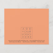 Vorlage für Geschenkgutscheine für den Friseursalo Flyer (Hinten)