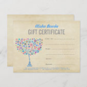 Vorlage für Geschenkgutscheine für Mode (Vorne/Hinten)