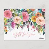 Vorlage für Geschenkzertifikate im Salon Shop Bout Postkarte (Rückseite)