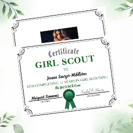 Vorlage für Girl Scouting Service