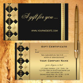 Vorlage für Gold Black Holidays-Geschenkgutscheine Rabattkarte