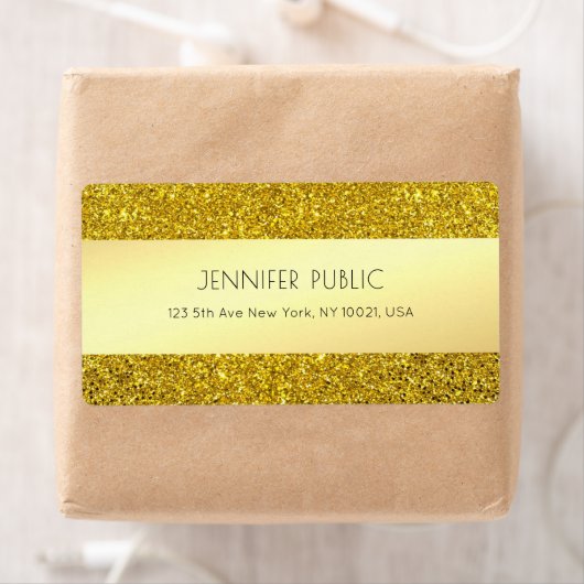 Vorlage für Gold-Glitzer Modernes Berufliches Vers (Insitu)