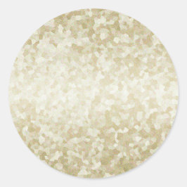 Vorlage für Gold-Glitzer Zurück Anpassen Runder Aufkleber