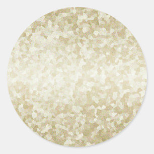 Vorlage für Gold-Glitzer Zurück Anpassen Runder Aufkleber