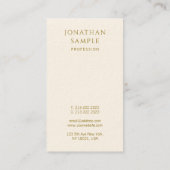 Vorlage für Gold-Text Moderne, Berufliche Vertikal Visitenkarte (Rückseite)