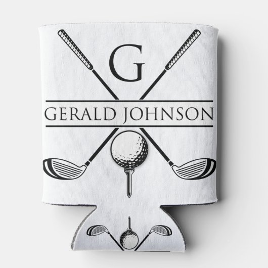 Vorlage für Golf Design Monogram Dosenkühler (Rückseite)