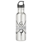 Vorlage für Golf Design Monogram Edelstahlflasche (Vorderseite)