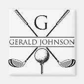 Vorlage für Golf Design Monogram Magnet (Vorne)
