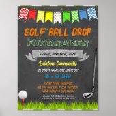 Vorlage für Golf Turnier Fundraiser Poster (Vorne)