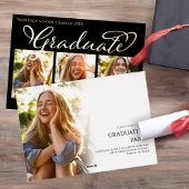 Vorlage für Graduate Foto Collage Gold Foil