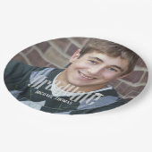 Vorlage für Graduierungsparteien Pappteller (Schrägansicht)